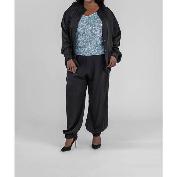 NEW NOUVELLE / SILK95FIVE mara joggers in black